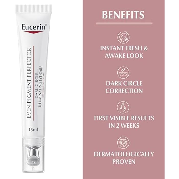 Eucerin Even Pigment Perfector Eye Corrector Dark Circle Illuminating Eye Care Cream, for Immediately Fresh and Awake Look & Reduction on Dark Circles with Thiamidol, Effective in 2 Weeks, 15ml - Image 2